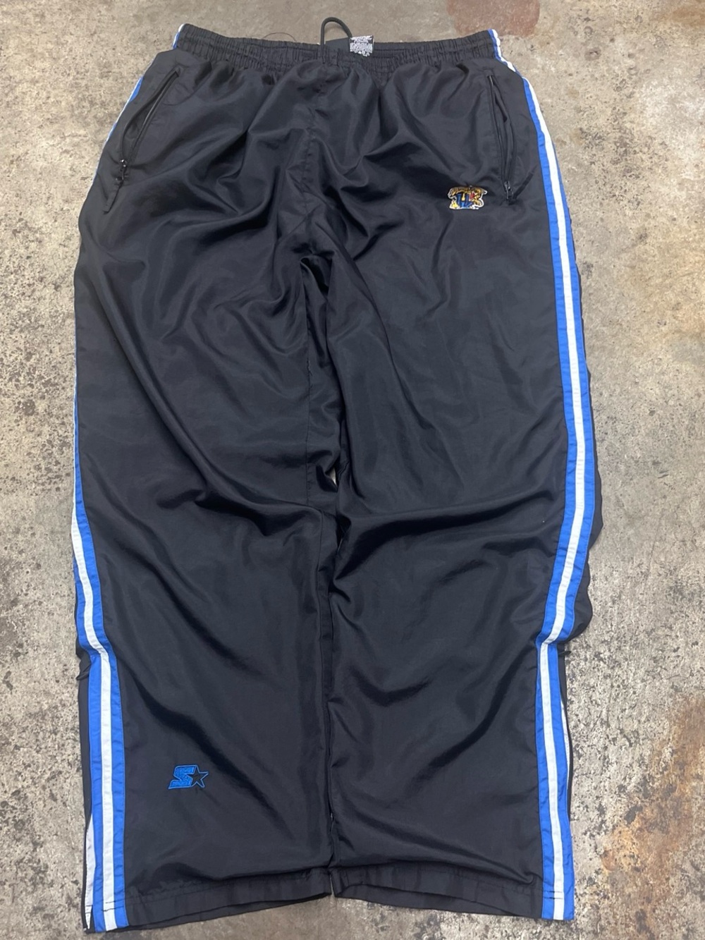 Y2K STARTER University of Kentucky Track Pants Men’s Extra Large Black Loose 00s